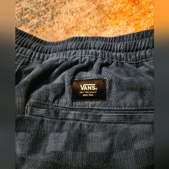 Vans Corduroy Range Check Loose Elastic Waist Shorts - NWOT - Picture 3 of 7